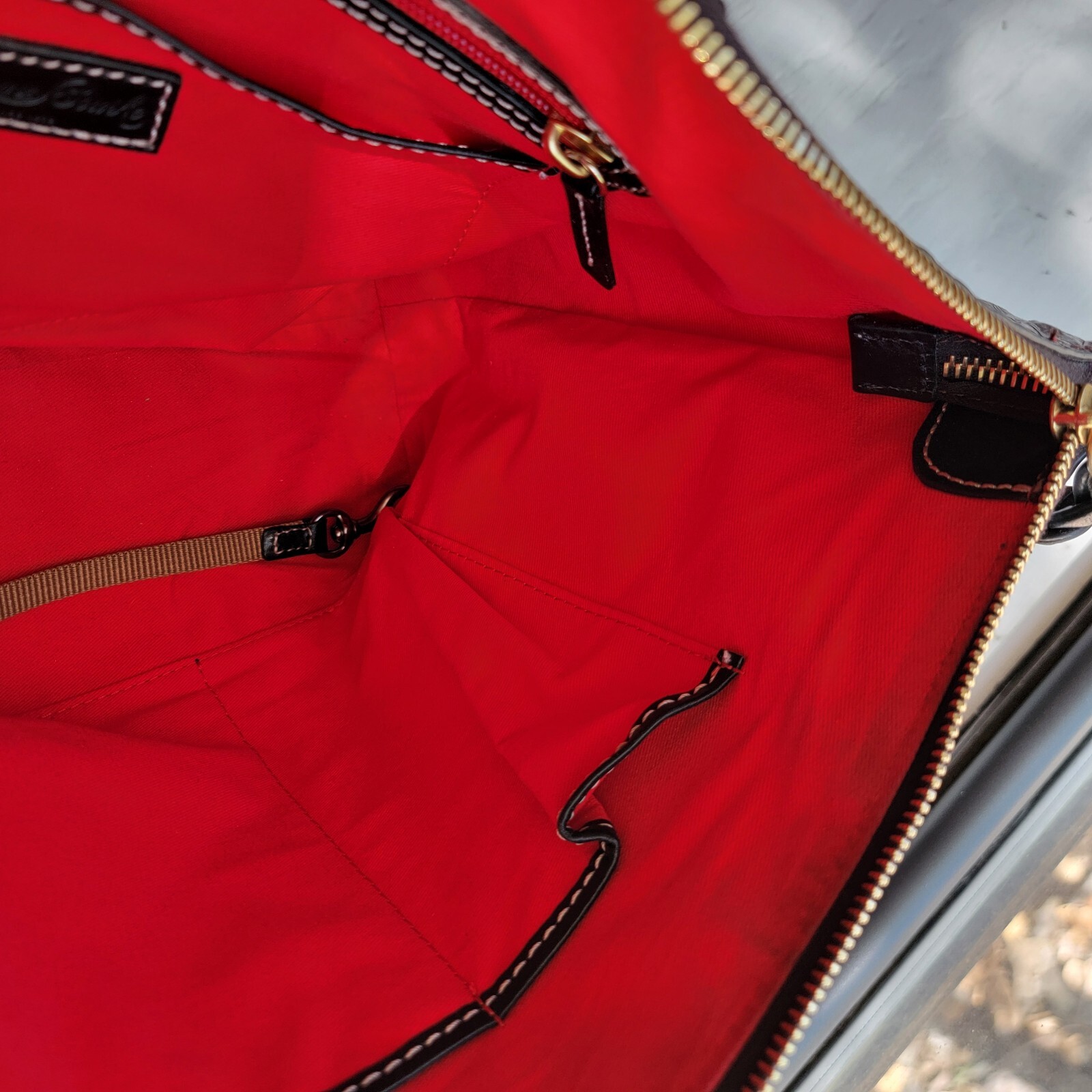 Dooney & Bourke Dark Brown Python Snakeskin Embos… - image 18