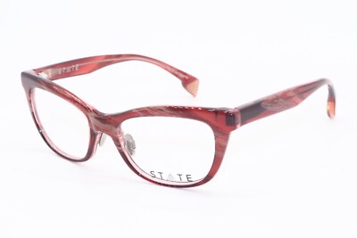 NEW STATE HALSTED GF BERRY PINK AUTHENTIC DESIGNER FRAMES EYEGLASSES 50-18