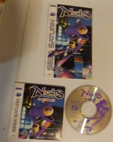 Nights Into Dreams (Sega Saturn  1996)  3D Control Pad Big Box CIB Reg Card     