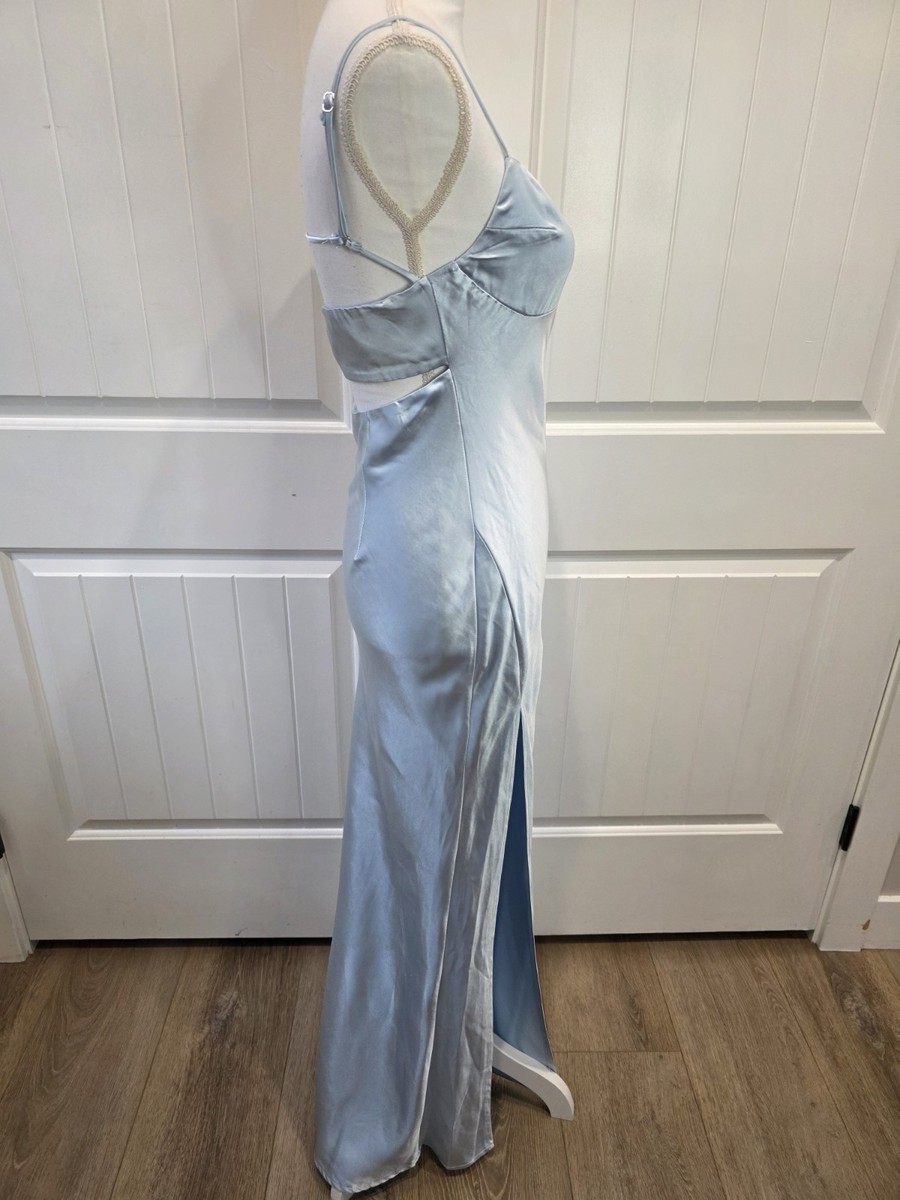 strapless open back dress Legacies Strapless Maxi Dress Icy Blue main image 1