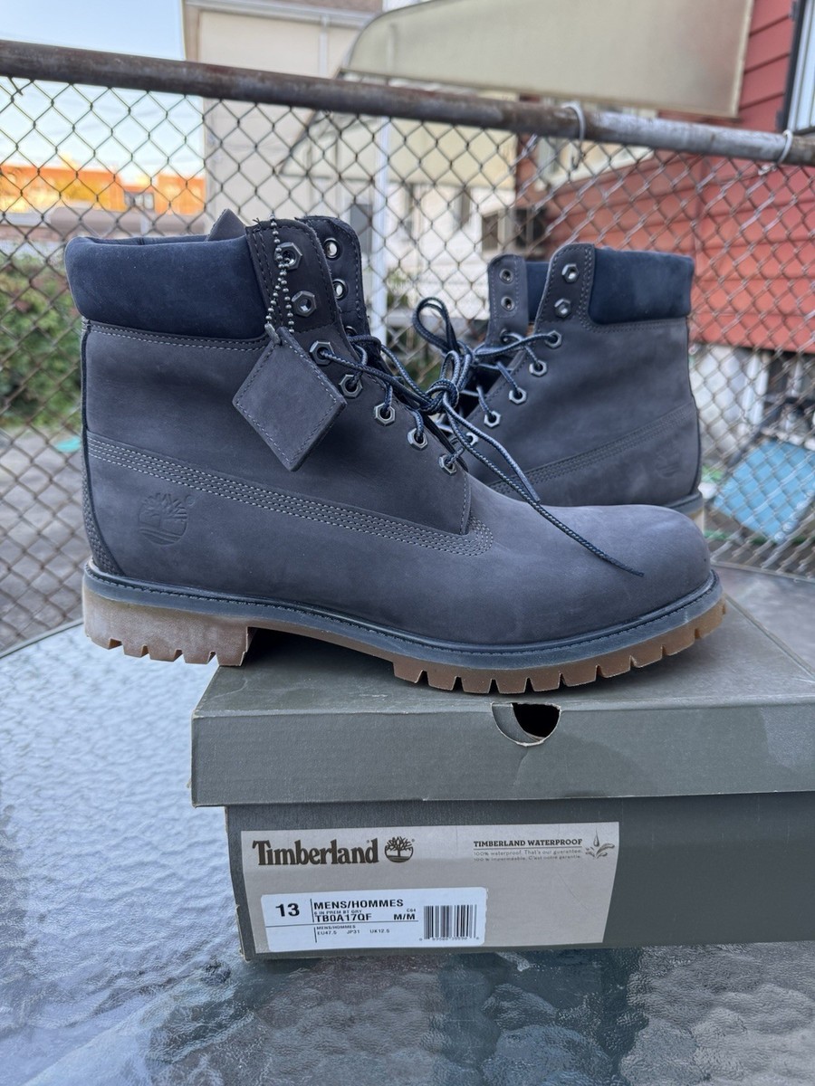 Timberland men’s gray suede boots size 13 Timberland 6 In. Premium Boot Medium Grey Nubuck TB0A62BH033  main image 4
