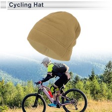 Cycling Hat Keep Warm Khaki Polar Fleece Fabric 27x20cm 1 Pcs