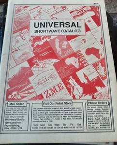 Vintage Universal Shortwave Catalog, 1989, EX