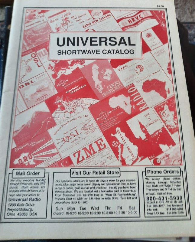 Vintage Universal Shortwave Catalog, 1989, EX