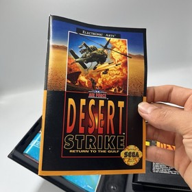 Desert Strike: Return to the Gulf Sega Genesis, 1992 CIB w Manual &ndash; Tested