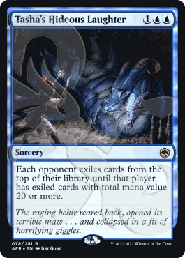 Magic MTG - Tasha's Hideous Laughter - MINT/NMINT - EN - FOIL