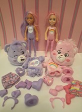 Mattel Chelsea Care Bear Dolls Lot of 2 With All Accessories Cheer  Share Bear