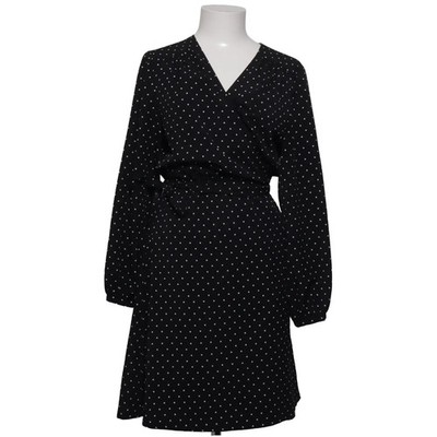 KappAhl, Wickelkleid, Größe: 42, Schwarz/Weiß, Polyester, Gepunktet, Damen #PKX