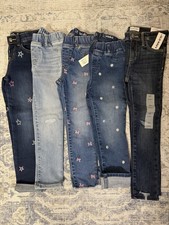 Baby Gap Old Navy Cat  Jack Girls' Jeans Lot 5T/5A