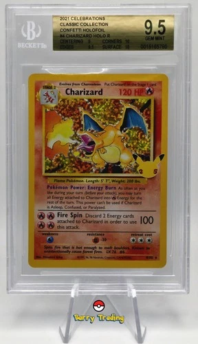 🔥 CHARIZARD 4/102 | 2021 Pokémon Celebrations Classic Coll | BGS 9.5 GEM MINT