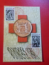 CARTE  1er JOUR  :  CROIX ROUGE 1961  BOURGES