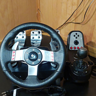 Logitech G27 Racing Wheel w/ Pedals & Shifter, USB Wired Force Feedback PC