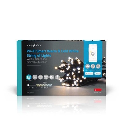 Nedis SmartLife LED-Dekorlicht 5 m, Wi Fi steuerbar Android/iOS kompatibelNedis 