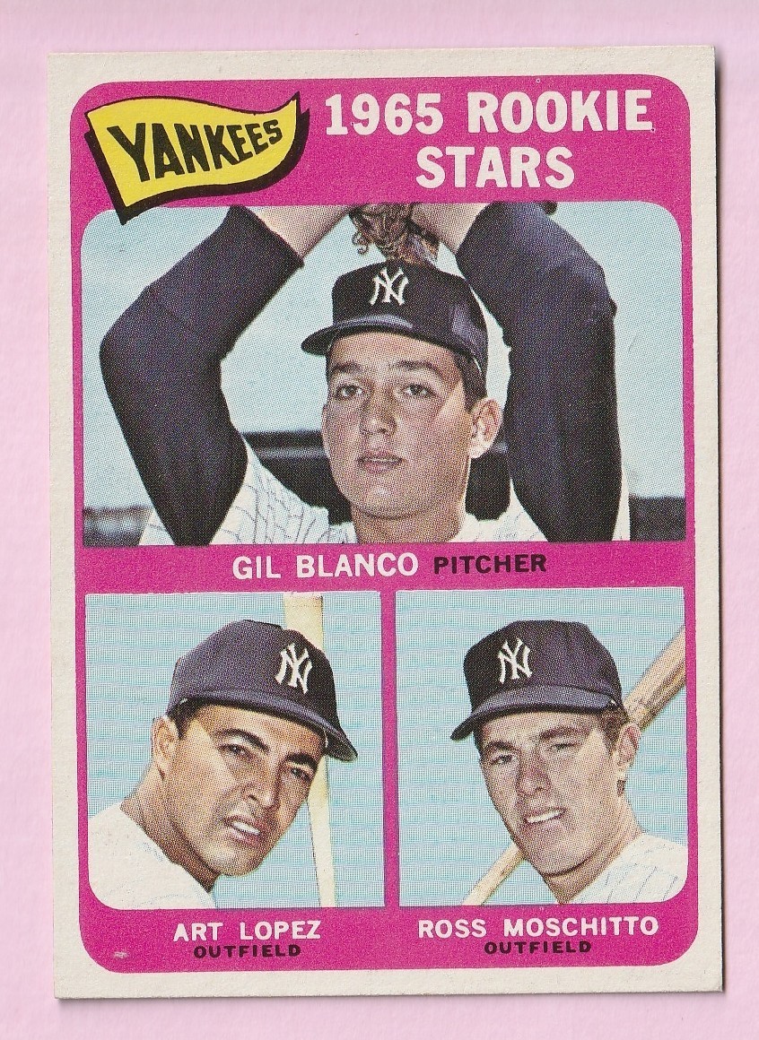 Yankees 1965 Rookie Stars #566 Baseball Cards 1965 Topps trading card — raw and PSA graded price guide