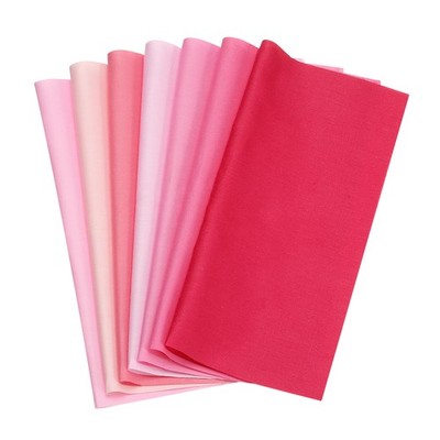 7-teilig 4x4 Zoll Baumwollstoff Bundle für Precut Fabric Square, Pink