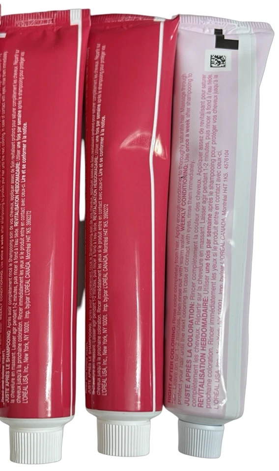 L'Oréal Paris Excellence Creme Conditioning Treatment #3 Hair Tubes  LOT OF 3 - Image 2 of 4