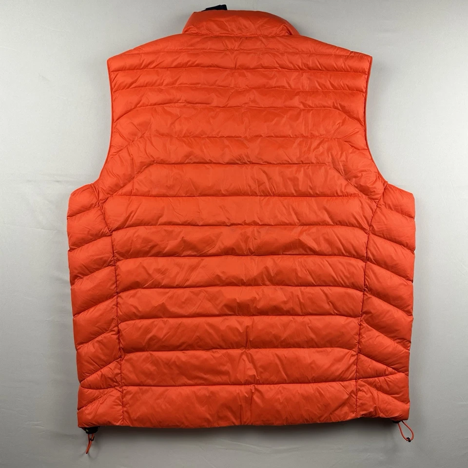 NEW Polo Ralph Lauren Mens XL Performance Full Zip Orange Puffer Vest With Tags - Image 3 of 4