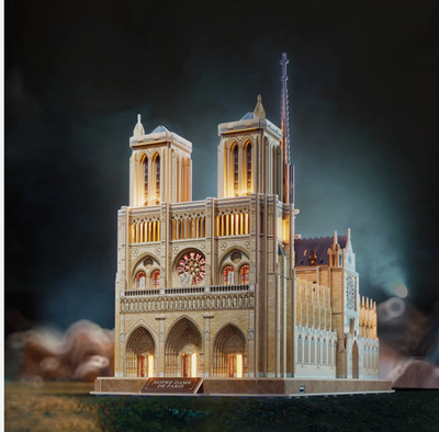 4D Build Architect Series: Notre-Dame 317 pc Puzzle Model Kit with