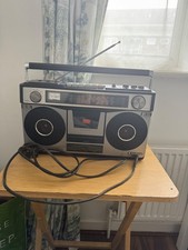 Vintage Sanyo M9970L Stero Cassette Recorder/ Radio. With Power Lead