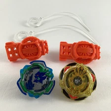 Beyblade Burst Turbo Spiral Treptune Hypersphere Spinning Top Toy Launcher Lot