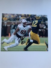 TJ Edwards Signed Autographed 8x10 Photo Wisconsin Badgers GTPA