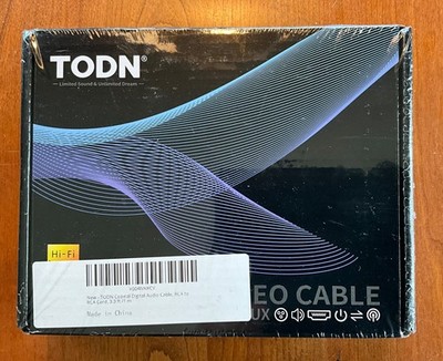 TODN HiFi Digital Coaxial Audio Cable for Audiophile 75 Ohm SPDIF Coax 