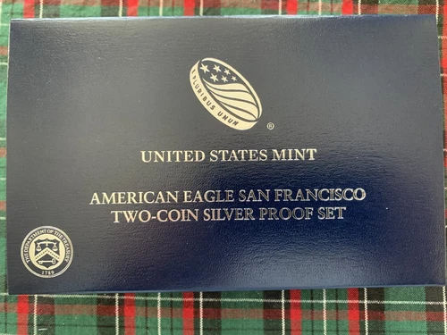 2012 San Francisco American Silver Eagle 2-Coin Set - Reverse Proof & Proof