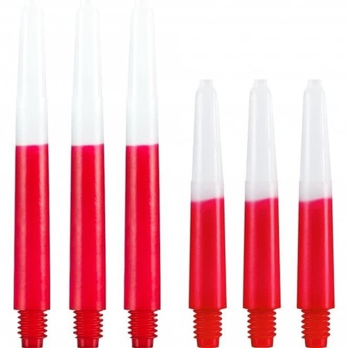 Two Tone Red and White Medium Nylon Shafts - Picture 1 of 1
