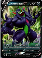 Pokémon Grimmsnarl V 114/189 Flammende Finsternis 2020 English Holo