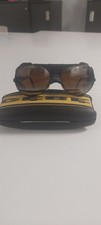 Cébé 390 Men’s Wraparound Sunglasses Black Frame Brown Tinted Lenses Case