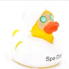 Spa Day Rubber Duck   Relaxation in Duck Form 