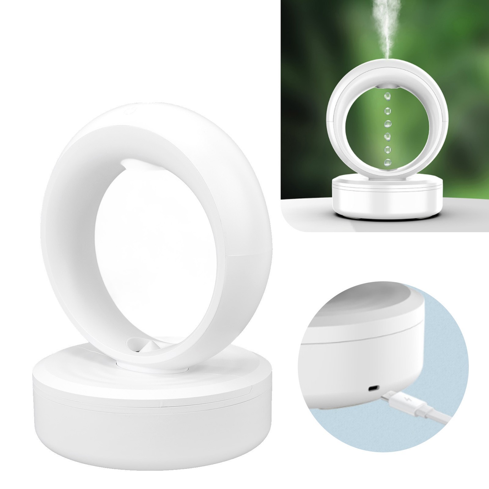 680ml Anti Gravity Humidifier Floating Water Droplet Humidifier Large Mist