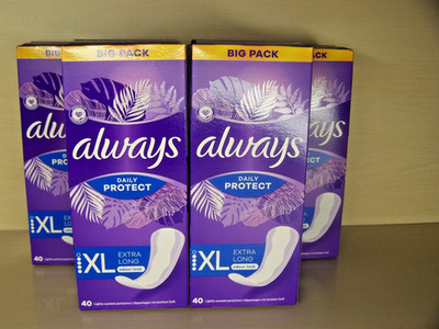 4 x 40 Stück Always Daily Protect Damen Extra Long Sparpackung