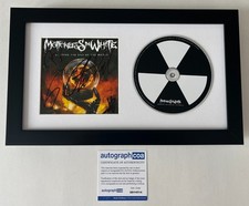 MOTIONLESS IN WHITE SIGNED SCORING THE END OF THE WORLD FRAMED CD AUTOGRAPH COA