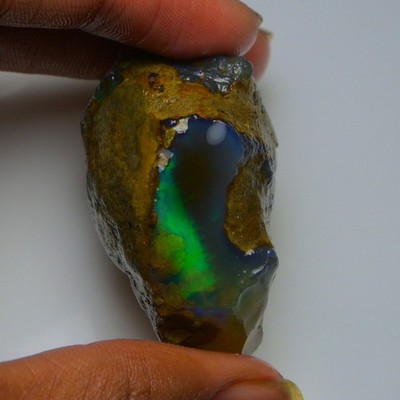 Ethiopian Oil Opal Specimen 169.65 cts Natural Rough Gemstone - Fire Opal Roug