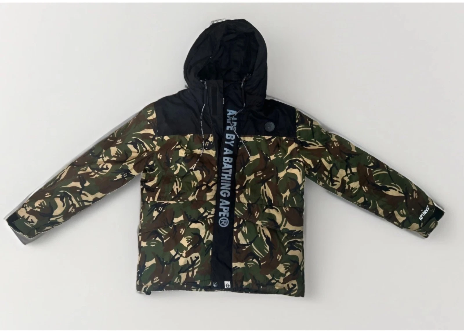 AAPE By A Bathing Ape 1st Camo Down Puffer Jacket XL Green Camo ASW2002A image 1