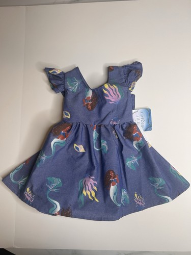 Neu mit Etikett Größe 12M Disney Prinzessin kleine Meerjungfrau Arielle blaues Kleid, Baby Mädchen - Bild 1 von 14