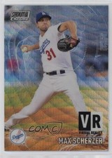 2021 Topps Stadium Club Chrome Virtual Reality Wave Refractor Max Scherzer 04eb