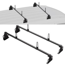 2 Bars 60 Universal Van Roof Ladder Rack For Truck Pickup Roofs 500lbs