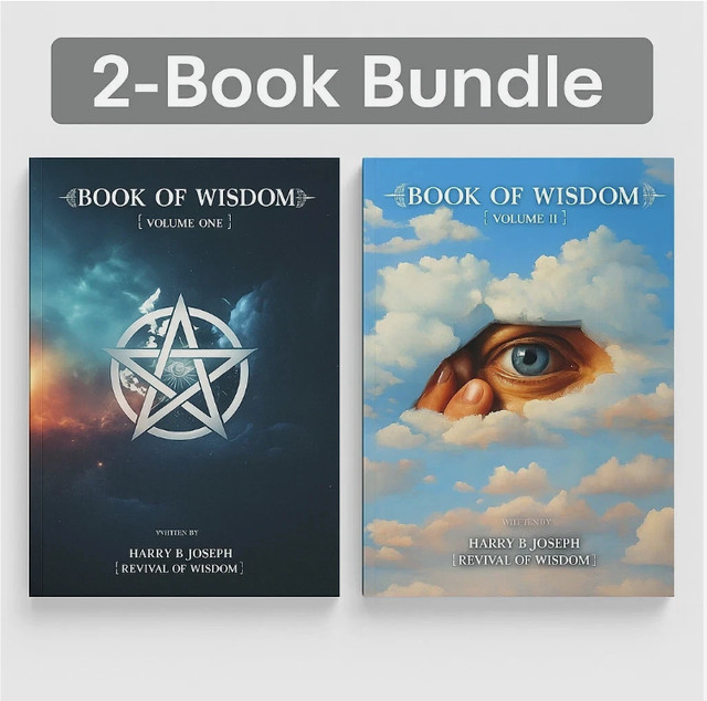 Book Of Wisdom Volumes 1 &Amp; 2 By Harry B. Joseph 2-Books Spiritual Usa