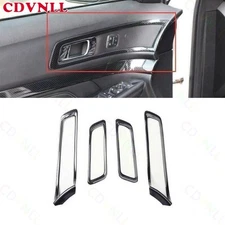 For Ford Explorer 2011-2019 ABS Carbon Fiber Inner Door Handle Decor Frame Cover