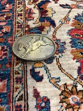 Vintage Western Bucking Horse Belt Buckle Gold Tone Oval Rodeo
