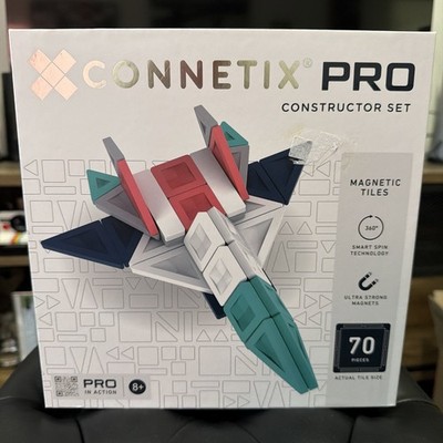 New CONNETIX Pro Magnetic Tiles Constructor Set 70pcs With Smart Spin Technology