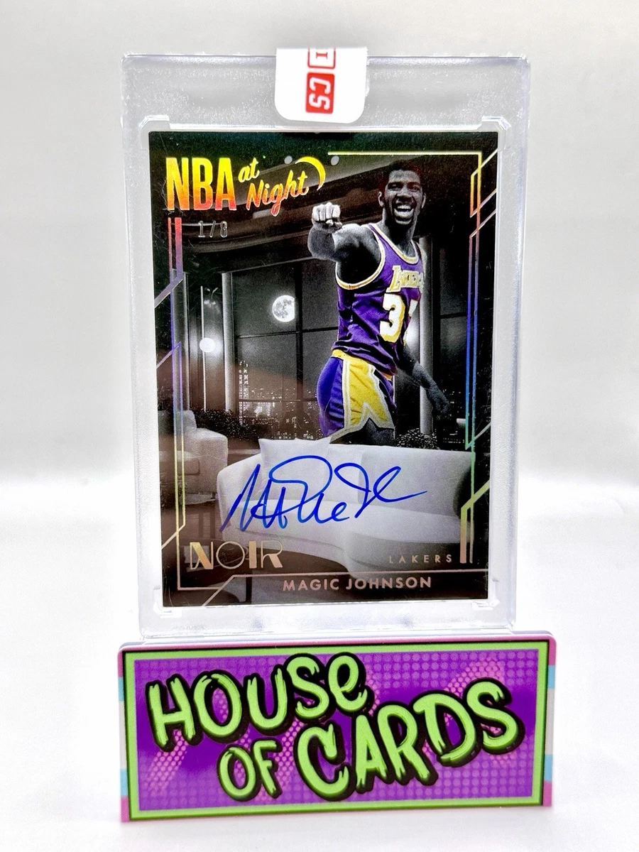 Panini Magic Johnson Basketball Autographed Sports Trading Cards