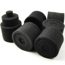 6pcs Black 1/8 Scale RC Nitro Engine Buggy Air Filter External Sponges