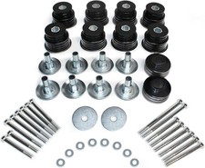 KF04058BK Body Cab Bushing Kit, Polyurethane Body Mount for Ford F250 F350 Super
