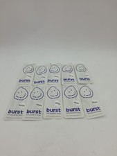 10 White BURST Electric Toothbrush Replacement Heads NEW