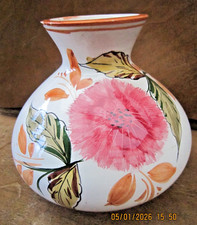 CERAMICHE SIGNESI - Made in Italy - Handbemalte Keramikvase, Vintage, H=17cm