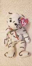 TY Beanie Baby CAND-E the Candy Cane Bear Small Face - Internet Exclusive 2001