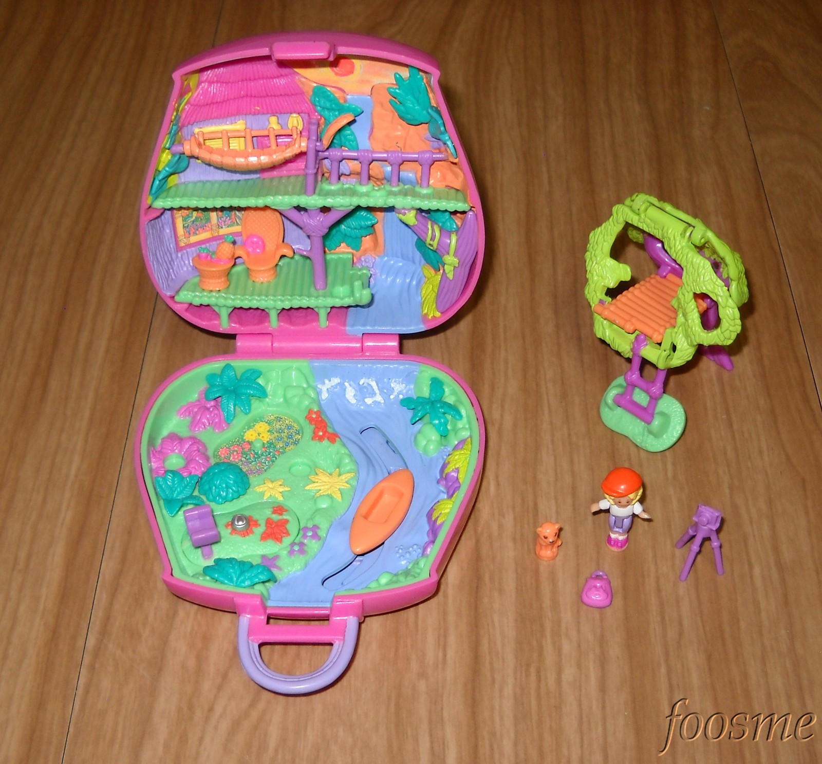 Vintage 1996 Bluebird Toys POLLY POCKET Jungle Adventure *Complete
